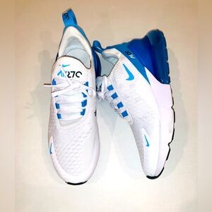 Women’s Nike White & Blue Athletic Shoes